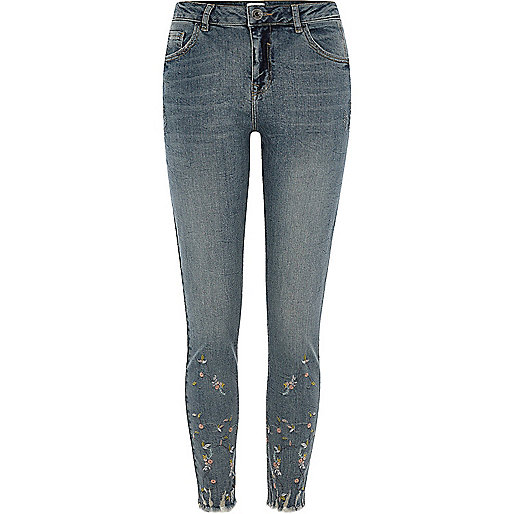 jacques-vertuk Blue Alannah embroidered relaxed skinny jeans 704979 women Jeans Skinny Jeans jacques-vertuk Blue Alannah embroidered relaxed skinny jeans 704979 women Jeans Skinny Jeans