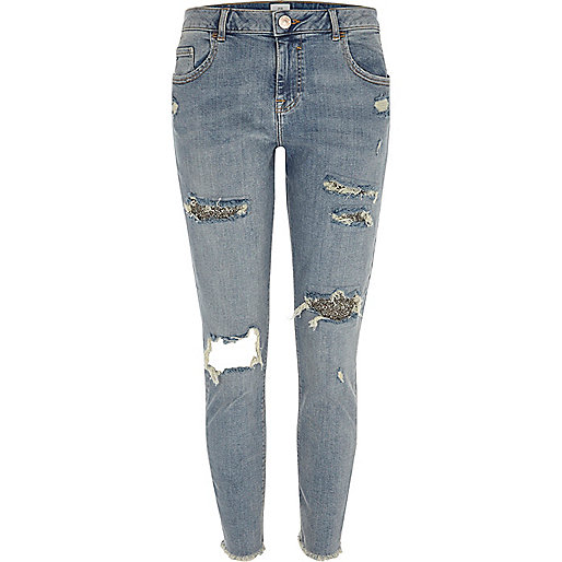 jacques-vertuk Blue Alannah glitter rip relaxed skinny jeans 707186 women Jeans Skinny Jeans jacques-vertuk Blue Alannah glitter rip relaxed skinny jeans 707186 women Jeans Skinny Jeans