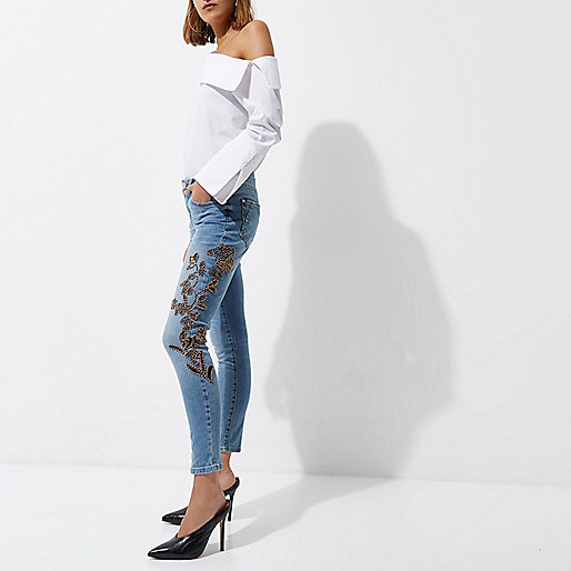 black faux fur jacket river island,jacques-vertuk Trousers Blue bead embellished Alannah skinny jeans Skinny Jeans Jeans women black faux fur jacket river island,jacques-vertuk Trousers Blue bead embellished Alannah skinny jeans Skinny Jeans Jeans women