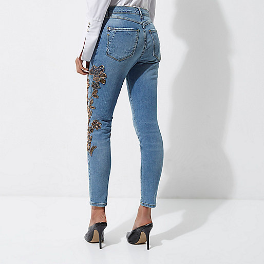 black faux fur jacket river island,jacques-vertuk Trousers Blue bead embellished Alannah skinny jeans Skinny Jeans Jeans women black faux fur jacket river island,jacques-vertuk Trousers Blue bead embellished Alannah skinny jeans Skinny Jeans Jeans women