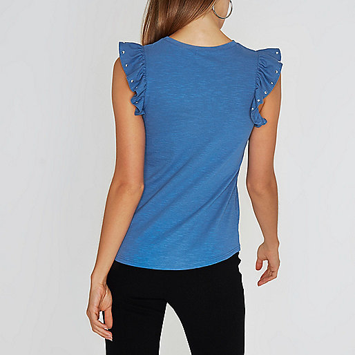 river island houndstooth coat,jacques-vertuk Printed Shirt Dress Blue frill stud sleeve tank top Tank Tops Tops women river island houndstooth coat,jacques-vertuk Printed Shirt Dress Blue frill stud sleeve tank top Tank Tops Tops women
