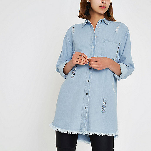 river island purple coat,jacques-vertuk Shop Blue ripped ring oversized denim shirt women 703004 river island purple coat,jacques-vertuk Shop Blue ripped ring oversized denim shirt women 703004