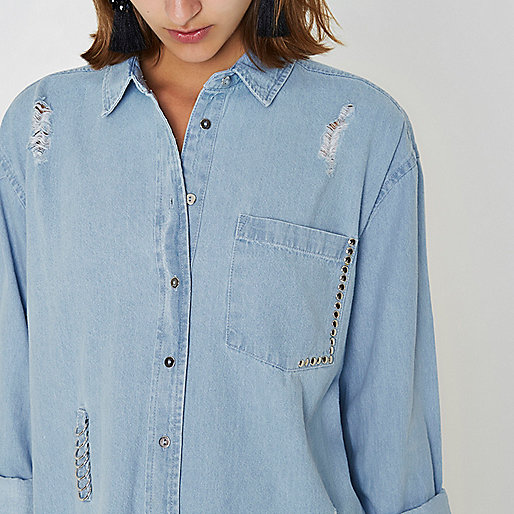 river island purple coat,jacques-vertuk Shop Blue ripped ring oversized denim shirt women 703004 river island purple coat,jacques-vertuk Shop Blue ripped ring oversized denim shirt women 703004