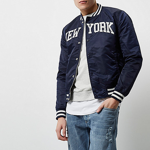 black puffer jacket river island,jacques-vertuk Jackets Blue Schott 'New York' bomber jacket Coats / Jackets Sale men black puffer jacket river island,jacques-vertuk Jackets Blue Schott 'New York' bomber jacket Coats / Jackets Sale men