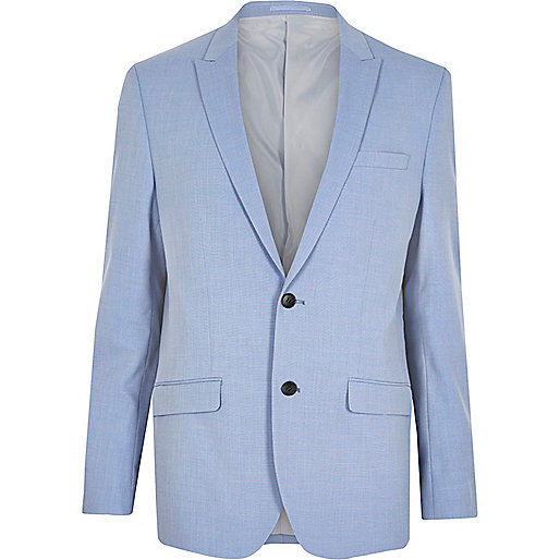 jacques-vertuk Blue slim fit suit jacket 299134 men Suits Suit Jackets
