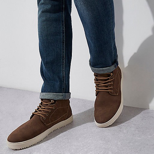 grey river island trainers,jacques-vertuk Ireland Brown lace-up hi top sneakers men 301074 grey river island trainers,jacques-vertuk Ireland Brown lace-up hi top sneakers men 301074