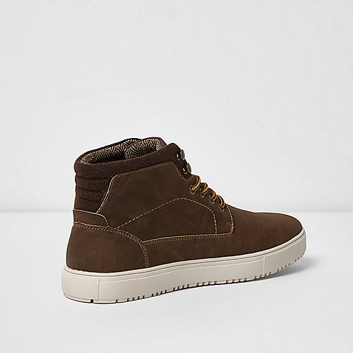 grey river island trainers,jacques-vertuk Ireland Brown lace-up hi top sneakers men 301074 grey river island trainers,jacques-vertuk Ireland Brown lace-up hi top sneakers men 301074