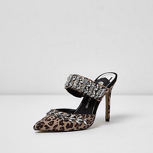 river island chain heels,jacques-vertuk Bags In Store Brown leopard print rhinestone court heel mules Shoes Shoes / Boots women river island chain heels,jacques-vertuk Bags In Store Brown leopard print rhinestone court heel mules Shoes Shoes / Boots women