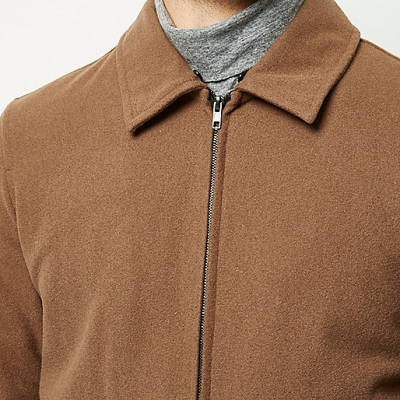 river island sofia richie,jacques-vertuk Ireland Brown wool-blend harrington jacket men 287391 river island sofia richie,jacques-vertuk Ireland Brown wool-blend harrington jacket men 287391