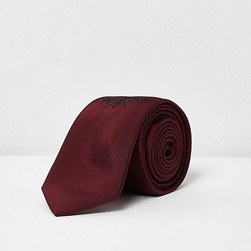 jacques-vertuk Burgundy bee embroidered tipped tie 303612 men Accessories Ties / Bow Ties jacques-vertuk Burgundy bee embroidered tipped tie 303612 men Accessories Ties / Bow Ties