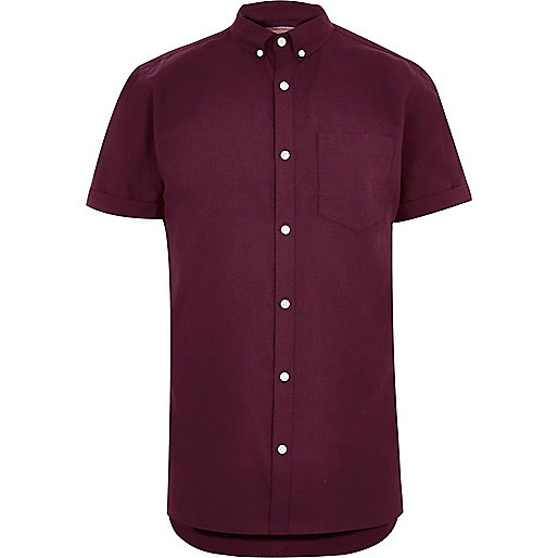 jacques-vertuk Burgundy short sleeve casual Oxford shirt 292739 men Shirts Short Sleeve Shirts jacques-vertuk Burgundy short sleeve casual Oxford shirt 292739 men Shirts Short Sleeve Shirts