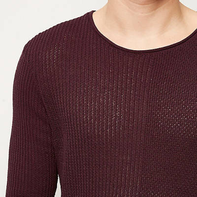 river island womens suits,jacques-vertuk London Burgundy stitch block sweater men 292709