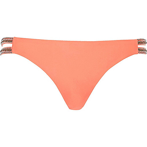river purse,jacques-vertuk Sale Coral embellished strap bikini bottoms women 695474 river purse,jacques-vertuk Sale Coral embellished strap bikini bottoms women 695474