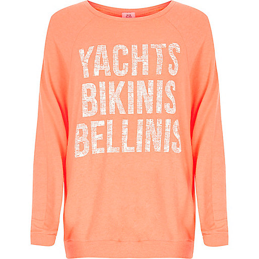 jacques-vertuk Coral orange 'yachts' raglan T-shirt 706490 women Tops T-Shirts & Vests Print T-Shirts / Vests jacques-vertuk Coral orange 'yachts' raglan T-shirt 706490 women Tops T-Shirts & Vests Print T-Shirts / Vests