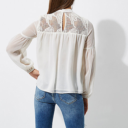 river island one for all,jacques-vertuk UK Cream cutwork bell sleeve blouse women 695940 river island one for all,jacques-vertuk UK Cream cutwork bell sleeve blouse women 695940