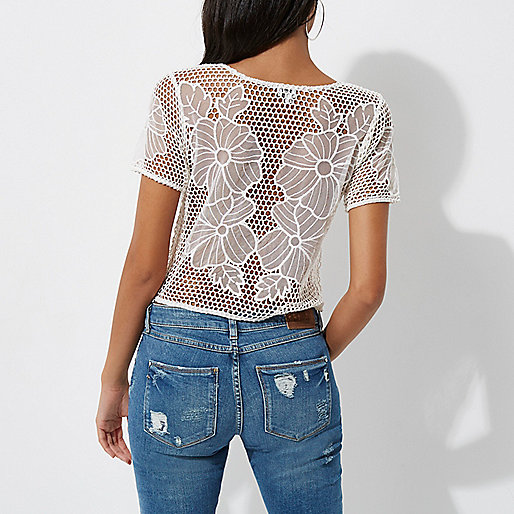 river island men s shoes,jacques-vertuk London Cream floral crochet T-shirt women 704571 river island men s shoes,jacques-vertuk London Cream floral crochet T-shirt women 704571