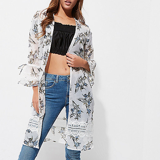 padded jacket river island,jacques-vertuk Dresses Going Out Cream floral print lace insert duster Coats / Jackets Sale women padded jacket river island,jacques-vertuk Dresses Going Out Cream floral print lace insert duster Coats / Jackets Sale women