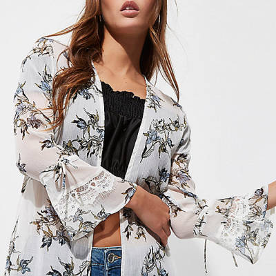 padded jacket river island,jacques-vertuk Dresses Going Out Cream floral print lace insert duster Coats / Jackets Sale women padded jacket river island,jacques-vertuk Dresses Going Out Cream floral print lace insert duster Coats / Jackets Sale women