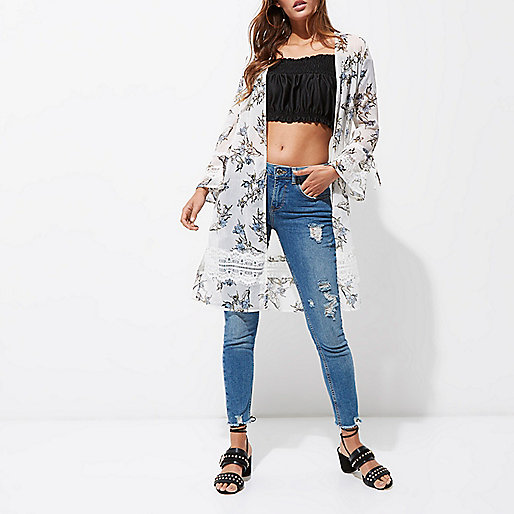 padded jacket river island,jacques-vertuk Dresses Going Out Cream floral print lace insert duster Coats / Jackets Sale women padded jacket river island,jacques-vertuk Dresses Going Out Cream floral print lace insert duster Coats / Jackets Sale women