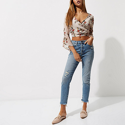 river island trench coat with writing,jacques-vertuk Brown Skirt Cream floral print wrap frill sleeve crop top Crop Tops / Bralets Tops women river island trench coat with writing,jacques-vertuk Brown Skirt Cream floral print wrap frill sleeve crop top Crop Tops / Bralets Tops women