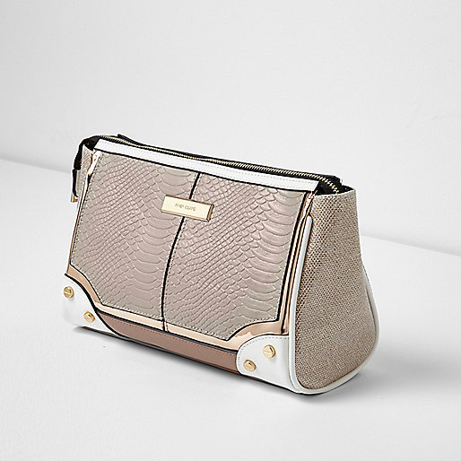 river island gold clutch,jacques-vertuk Sale Cream panelled make-up bag women 704637 river island gold clutch,jacques-vertuk Sale Cream panelled make-up bag women 704637