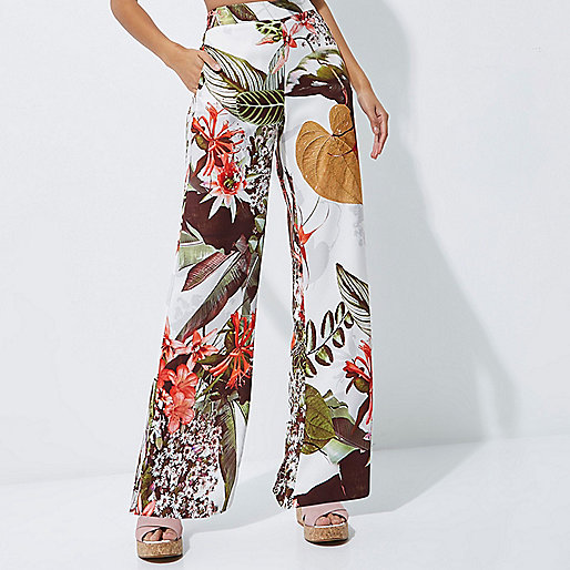 river island winter jacket,jacques-vertuk London Cream tropical print wide leg pants women 703102 river island winter jacket,jacques-vertuk London Cream tropical print wide leg pants women 703102