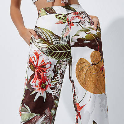 river island winter jacket,jacques-vertuk London Cream tropical print wide leg pants women 703102 river island winter jacket,jacques-vertuk London Cream tropical print wide leg pants women 703102