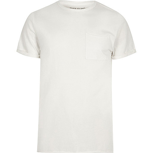 jacques-vertuk Cream washed crew neck slim fit T-shirt 301143 men T-Shirts / Vests T-shirts jacques-vertuk Cream washed crew neck slim fit T-shirt 301143 men T-Shirts / Vests T-shirts