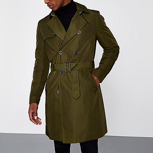 river island ladies sliders,jacques-vertuk South Africa Dark green belted double breasted trench coat men 302279