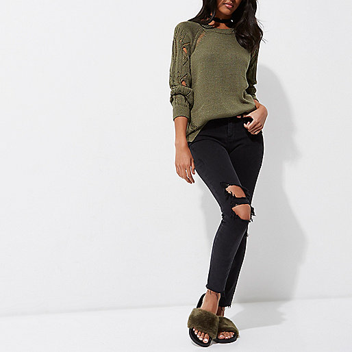 white block heels river island,jacques-vertuk Beach Dress Dark green ladder knit raglan sleeve sweater Sweaters Knitwear women white block heels river island,jacques-vertuk Beach Dress Dark green ladder knit raglan sleeve sweater Sweaters Knitwear women