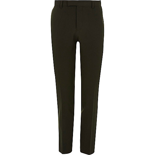 jacques-vertuk Dark green skinny fit suit pants 298465 men Suits