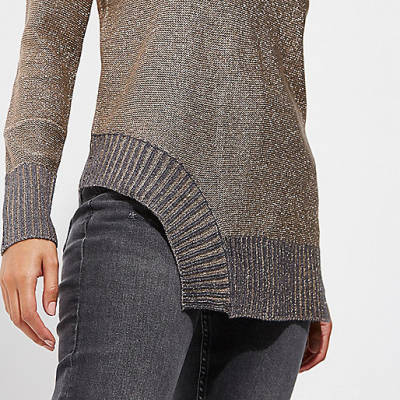 shoes river island womens,jacques-vertuk London Dark grey and metallic cut out hem sweater women 704898 shoes river island womens,jacques-vertuk London Dark grey and metallic cut out hem sweater women 704898