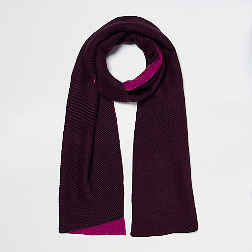 jacques-vertuk Dark red and fuschia rib color block scarf 704029 women Accessories Scarves jacques-vertuk Dark red and fuschia rib color block scarf 704029 women Accessories Scarves