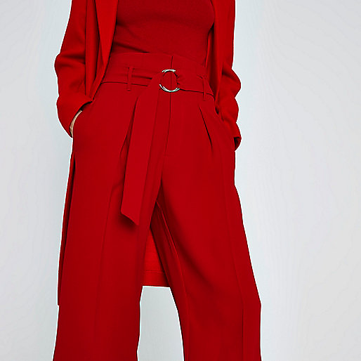 river island fort,jacques-vertuk Ireland Dark red ring tie culottes women 708954 river island fort,jacques-vertuk Ireland Dark red ring tie culottes women 708954