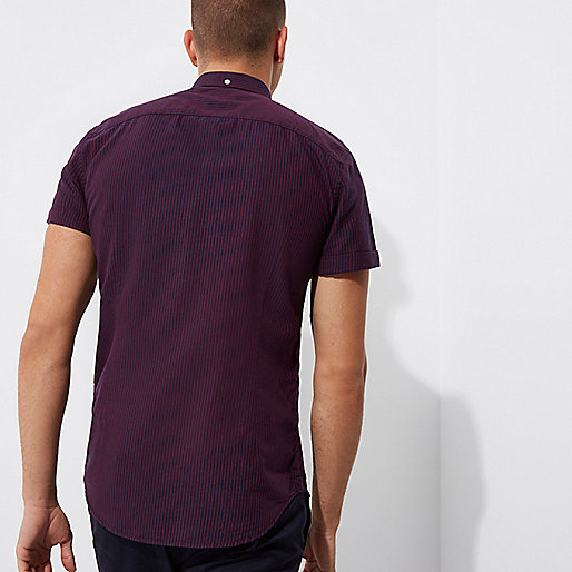 polka dot river island,jacques-vertuk Ireland Dark red stripe short sleeve slim fit shirt men 302686 polka dot river island,jacques-vertuk Ireland Dark red stripe short sleeve slim fit shirt men 302686