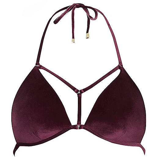 river island beach kaftan,jacques-vertuk Womens Clothes Dark red velvet strappy triangle bikini top Vacation Shop Sale women river island beach kaftan,jacques-vertuk Womens Clothes Dark red velvet strappy triangle bikini top Vacation Shop Sale women