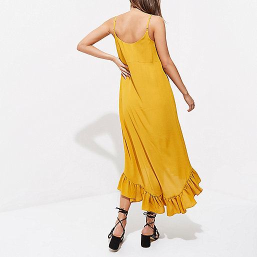 river island january sale,jacques-vertuk UK Sale Dark yellow frill hem maxi slip dress women 707882 river island january sale,jacques-vertuk UK Sale Dark yellow frill hem maxi slip dress women 707882