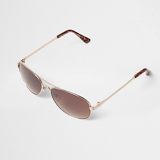 river island bond street,jacques-vertuk London Gold brown lens aviator sunglasses women 695395 river island bond street,jacques-vertuk London Gold brown lens aviator sunglasses women 695395