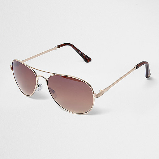 river island bond street,jacques-vertuk London Gold brown lens aviator sunglasses women 695395 river island bond street,jacques-vertuk London Gold brown lens aviator sunglasses women 695395