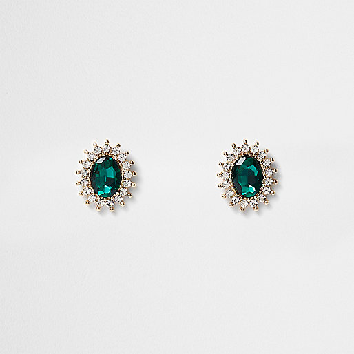 jacques-vertuk Gold tone emerald rhinestone stud earrings 704857 women Jewellery Earrings jacques-vertuk Gold tone emerald rhinestone stud earrings 704857 women Jewellery Earrings
