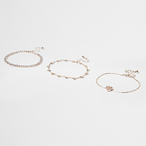 jacques-vertuk Gold tone rhinestone heart bracelet pack 704055 women Jewellery Bracelets jacques-vertuk Gold tone rhinestone heart bracelet pack 704055 women Jewellery Bracelets