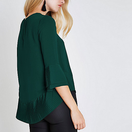 snow boots river island,jacques-vertuk Dresses 2016 Green pleated hem top Blouses Tops women snow boots river island,jacques-vertuk Dresses 2016 Green pleated hem top Blouses Tops women