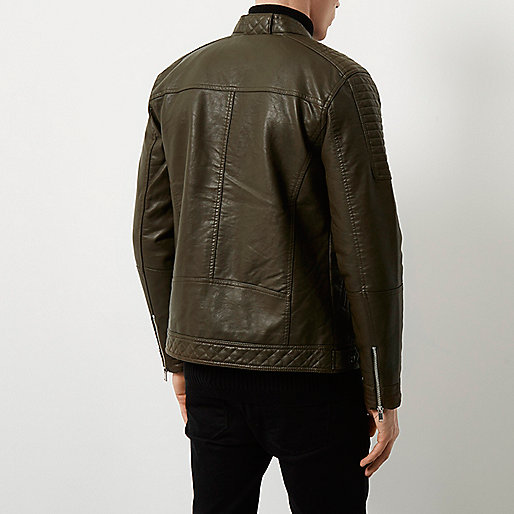 river island trainers,jacques-vertuk Ireland Green racer neck faux leather jacket men 298709 river island trainers,jacques-vertuk Ireland Green racer neck faux leather jacket men 298709