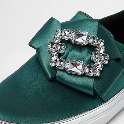 black feather bag river island,Tiver Usland Green satin rhinestone embellished plimsolls Plimsolls / Sneakers Shoes / Boots women black feather bag river island,Tiver Usland Green satin rhinestone embellished plimsolls Plimsolls / Sneakers Shoes / Boots women