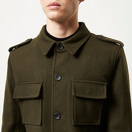 green bag river island,jacques-vertuk London Green smart wool-blend military jacket men 289675 green bag river island,jacques-vertuk London Green smart wool-blend military jacket men 289675