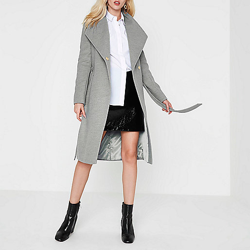 black leather quilted biker jacket river island,Womens jacques-vertuk Grey belted robe coat Coats Coats / Jackets women black leather quilted biker jacket river island,Womens jacques-vertuk Grey belted robe coat Coats Coats / Jackets women