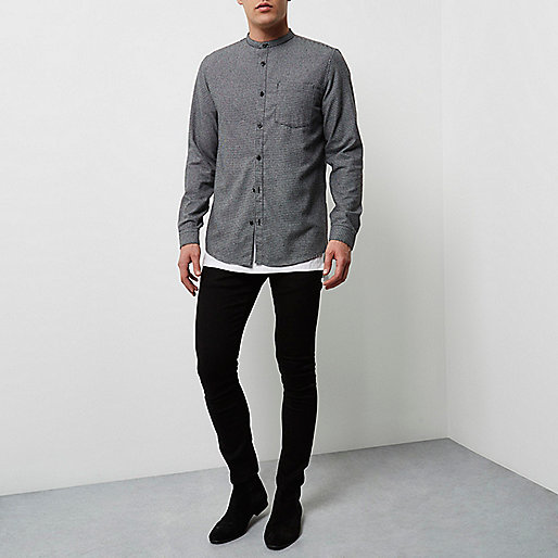 river island sale in store,jacques-vertuk Clothes For Ladies Grey casual pupstooth grandad flannel shirt Shirts Sale men river island sale in store,jacques-vertuk Clothes For Ladies Grey casual pupstooth grandad flannel shirt Shirts Sale men