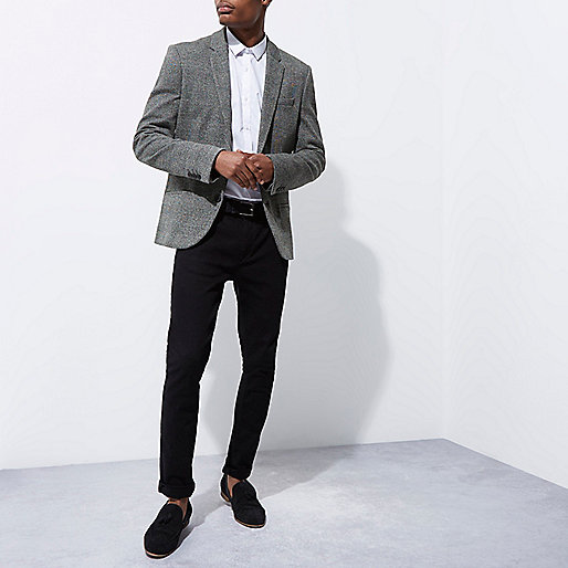 river island knee boots,jacques-vertuk Shop Grey check skinny fit blazer men 301251 river island knee boots,jacques-vertuk Shop Grey check skinny fit blazer men 301251