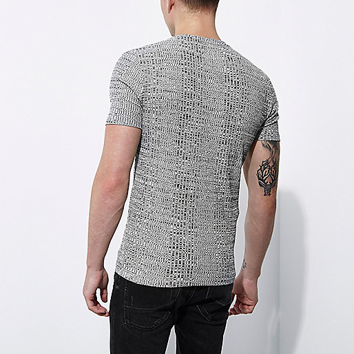 river island bag silver,jacques-vertuk Outlet Grey chunky rib muscle fit crew neck T-shirt men 301892 river island bag silver,jacques-vertuk Outlet Grey chunky rib muscle fit crew neck T-shirt men 301892