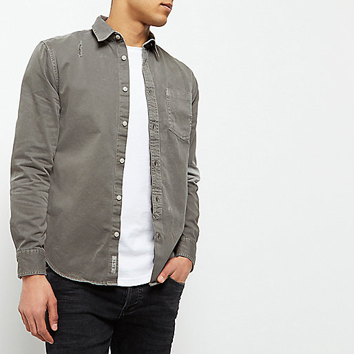 river island sandals,jacques-vertuk South Africa Grey distressed denim shirt men 299046 river island sandals,jacques-vertuk South Africa Grey distressed denim shirt men 299046